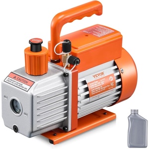 image:imageVEVOR Vacuum Pump 35 CFM HVAC Single Stage Rotary Vane Vacuum Pump for R134a R22 R410a Systems Auto AC Vacuum Pump Kit with Oil Bottle for Automotive Air Conditioner Maintenance Resin Degassing50 CFM 1Stage