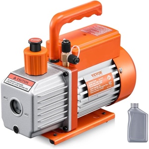 image:imageVEVOR Vacuum Pump 35 CFM HVAC Single Stage Rotary Vane Vacuum Pump for R134a R22 R410a Systems Auto AC Vacuum Pump Kit with Oil Bottle for Automotive Air Conditioner Maintenance Resin Degassing40 CFM 1Stage