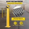 image:imageBestEquip 4255 Safety Bollard 512 OD Safety Barrier Bollard 42 Height Yellow Powder Coat Pipe Steel Safety Barrier with 4 Free Anchor Bolts for TrafficSensitive Area42Hx55D