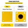 image:imageBestEquip 4255 Safety Bollard 512 OD Safety Barrier Bollard 42 Height Yellow Powder Coat Pipe Steel Safety Barrier with 4 Free Anchor Bolts for TrafficSensitive Area42Hx55D