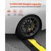 image:imageHappybuy 3 Pack of 2 Channel 11000lbs per Axle Capacity Protective Wire Cord Ramp Driveway Rubber Traffic Speed Bumps Cable ProtectorCable Protector