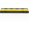 image:imageHappybuy 3 Pack of 2 Channel 11000lbs per Axle Capacity Protective Wire Cord Ramp Driveway Rubber Traffic Speed Bumps Cable ProtectorCable Protector