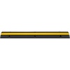 image:imageHappybuy 4 Pack of 1Channel Rubber Cable Protector Ramps Heavy Duty 18000Lbs Load Capacity Cable Wire Cord Cover Ramp Speed Bump Driveway Hose Cable Ramp Protective Cover  Protective Wire Cord Cover Heavy Duty Driveway Rubber Traffic Speed Bump Hump with FlipOpen Top Cover Black and YellowProtective Cover