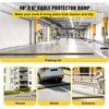 image:imageHappybuy 4 Pack of 1Channel Rubber Cable Protector Ramps Heavy Duty 18000Lbs Load Capacity Cable Wire Cord Cover Ramp Speed Bump Driveway Hose Cable Ramp Protective Cover  Protective Wire Cord Cover Heavy Duty Driveway Rubber Traffic Speed Bump Hump with FlipOpen Top Cover Black and YellowProtective Cover
