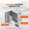 image:imageSteel Electrical Box 16 x 12 x 8 Electrical Enclosure Box 304 Stainless Steel Electronic Equipment Enclosure Box IP65 Weatherproof WallMounted Metal Electrical Enclosure with Mounting Plate16 x 12 x 6