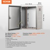 image:imageSteel Electrical Box 16 x 12 x 8 Electrical Enclosure Box 304 Stainless Steel Electronic Equipment Enclosure Box IP65 Weatherproof WallMounted Metal Electrical Enclosure with Mounting Plate16 x 12 x 10