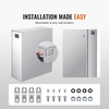 image:imageSteel Electrical Box 16 x 12 x 8 Electrical Enclosure Box 304 Stainless Steel Electronic Equipment Enclosure Box IP65 Weatherproof WallMounted Metal Electrical Enclosure with Mounting Plate24 x 20 x 8