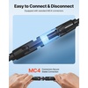 image:imageVEVOR 100FT Solar Panel Extension Cable 10 AWG Solar Panel Wire with Flame Retardant Protective Sleeving Female and Male Connectors IP67 Waterproof PV Wire for Outdoor Automotive RV Black amp RedBlack