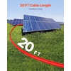 image:imageVEVOR 100FT Solar Panel Extension Cable 10 AWG Solar Panel Wire with Flame Retardant Protective Sleeving Female and Male Connectors IP67 Waterproof PV Wire for Outdoor Automotive RV Black amp RedStandard Black  Red