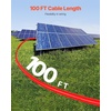 image:imageVEVOR 100FT Solar Panel Extension Cable 10 AWG Solar Panel Wire with Flame Retardant Protective Sleeving Female and Male Connectors IP67 Waterproof PV Wire for Outdoor Automotive RV Black amp RedStandard Black  Red