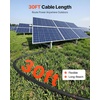 image:imageVEVOR 100FT Solar Panel Extension Cable 10 AWG Solar Panel Wire with Flame Retardant Protective Sleeving Female and Male Connectors IP67 Waterproof PV Wire for Outdoor Automotive RV Black amp RedBlack