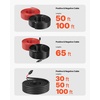 image:imageVEVOR 100FT Solar Panel Extension Cable 10 AWG Solar Panel Wire with Flame Retardant Protective Sleeving Female and Male Connectors IP67 Waterproof PV Wire for Outdoor Automotive RV Black amp RedBlack