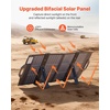 image:imageVEVOR 100W Bifacial Solar Panel 16BB NType Foldable Monocrystalline Solar Panel Charger 24 Efficiency Portable with MC4 Output USBA QC30 TypeC amp DC Ports for Power Stations Camping Hiking100W