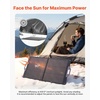 image:imageVEVOR 100W Foldable Solar Panel 24 HighEfficiency Portable Monocrystalline Solar Panel Charger with MC4 Output USBA TypeC amp DC Ports IP65 Waterproof for Power Stations Camping Hiking Trips100W