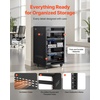 image:imageVEVOR 12U AV Rack Stand with Caster Wheels Component Rack Cabinet Recording Studio Racks Removable Side Panels Universal Network Server Case Special Vents for 19 Audio Video Rack Mounting16U