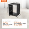 image:imageVEVOR 12U AV Rack Stand with Caster Wheels Component Rack Cabinet Recording Studio Racks Removable Side Panels Universal Network Server Case Special Vents for 19 Audio Video Rack Mounting12U