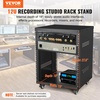 image:imageVEVOR 12U AV Rack Stand with Caster Wheels Component Rack Cabinet Recording Studio Racks Removable Side Panels Universal Network Server Case Special Vents for 19 Audio Video Rack Mounting12U