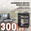 image:imageVEVOR 12U AV Rack Stand with Caster Wheels Component Rack Cabinet Recording Studio Racks Removable Side Panels Universal Network Server Case Special Vents for 19 Audio Video Rack Mounting12U