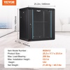 image:imageVEVOR 12U Wall Mount Network Cabinet 155 Deep Server Rack Cabinet Enclosure 200 lbs Max GroundMounted Load Capacity with Locking Glass Door Side Panels for IT Equipment AV Devices12UGlass Door