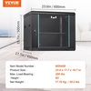 image:imageVEVOR 12U Wall Mount Network Cabinet 155 Deep Server Rack Cabinet Enclosure 200 lbs Max GroundMounted Load Capacity with Locking Glass Door Side Panels for IT Equipment AV Devices9UGlass Door