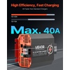 image:imageVEVOR 12V 20A DC to DC Battery Charger 250W OnBoard Battery Charger for LeadAcid Lithium AGM Gel and Flooded Batteries Smart MultiStage Charging for RVs Commercial Vehicles Boats Yachts12V 40A