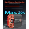 image:imageVEVOR 12V 20A DC to DC Battery Charger 250W OnBoard Battery Charger for LeadAcid Lithium AGM Gel and Flooded Batteries Smart MultiStage Charging for RVs Commercial Vehicles Boats Yachts12V 20A
