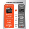 image:imageVEVOR 12V 30Ah LiFePO4 Dual Purpose Battery 600CCA BCI Group 47 Deep Cycle amp Starter Lithium Battery Builtin Smart BMS Automotive StartStop for RV Marine Trolling Motor Car amp Engine StartingGroup 47 30Ah 600CCA