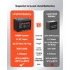image:imageVEVOR 12V 30Ah LiFePO4 Dual Purpose Battery 600CCA BCI Group 47 Deep Cycle amp Starter Lithium Battery Builtin Smart BMS Automotive StartStop for RV Marine Trolling Motor Car amp Engine StartingGroup 24 105Ah 1000CCA