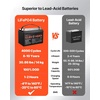 image:imageVEVOR 12V 30Ah LiFePO4 Dual Purpose Battery 600CCA BCI Group 47 Deep Cycle amp Starter Lithium Battery Builtin Smart BMS Automotive StartStop for RV Marine Trolling Motor Car amp Engine StartingGroup 31 140Ah 1000CCA