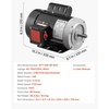image:imageVEVOR 15HP Electric Motor 1725 RPM AC 115V230V 56C Frame Air Compressor Motor Single Phase 58 Keyed Shaft CWCCW R1