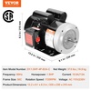 image:imageVEVOR 15HP Electric Motor 1725 RPM AC 115V230V 56C Frame Air Compressor Motor Single Phase 58 Keyed Shaft CWCCW R1