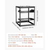 image:imageVEVOR 16U Open Frame Server Rack amp Network Rack Wall Mounted or Floor Standing Heavy Duty 4 Post with 2PCS Vented 1U Shelves amp Mounting Hardware Holds All 19 Networking IT Equipment AV Gear12U Server Rack