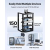 image:imageVEVOR 16U Open Frame Server Rack amp Network Rack Wall Mounted or Floor Standing Heavy Duty 4 Post with 2PCS Vented 1U Shelves amp Mounting Hardware Holds All 19 Networking IT Equipment AV Gear15U Wall Rack