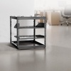 image:imageVEVOR 16U Open Frame Server Rack amp Network Rack Wall Mounted or Floor Standing Heavy Duty 4 Post with 2PCS Vented 1U Shelves amp Mounting Hardware Holds All 19 Networking IT Equipment AV Gear10U Server Rack