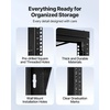 image:imageVEVOR 16U Open Frame Server Rack amp Network Rack Wall Mounted or Floor Standing Heavy Duty 4 Post with 2PCS Vented 1U Shelves amp Mounting Hardware Holds All 19 Networking IT Equipment AV Gear12U Wall Rack