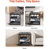 image:imageVEVOR 16U Open Frame Server Rack amp Network Rack Wall Mounted or Floor Standing Heavy Duty 4 Post with 2PCS Vented 1U Shelves amp Mounting Hardware Holds All 19 Networking IT Equipment AV Gear10U Server Rack