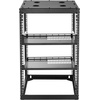 image:imageVEVOR 16U Open Frame Server Rack amp Network Rack Wall Mounted or Floor Standing Heavy Duty 4 Post with 2PCS Vented 1U Shelves amp Mounting Hardware Holds All 19 Networking IT Equipment AV Gear16U Server Rack