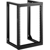 image:imageVEVOR 16U Open Frame Server Rack amp Network Rack Wall Mounted or Floor Standing Heavy Duty 4 Post with 2PCS Vented 1U Shelves amp Mounting Hardware Holds All 19 Networking IT Equipment AV Gear15U Wall Rack