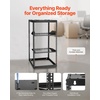 image:imageVEVOR 16U Open Frame Server Rack amp Network Rack Wall Mounted or Floor Standing Heavy Duty 4 Post with 2PCS Vented 1U Shelves amp Mounting Hardware Holds All 19 Networking IT Equipment AV Gear20U Server Rack