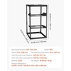 image:imageVEVOR 16U Open Frame Server Rack amp Network Rack Wall Mounted or Floor Standing Heavy Duty 4 Post with 2PCS Vented 1U Shelves amp Mounting Hardware Holds All 19 Networking IT Equipment AV Gear20U Server Rack