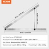 image:imageVEVOR 2 Sets Solar Panel Mounting Brackets  45Inch 0 to 90 Adjustable Tilt Mounts Support 100400W Solar Panels Lightweight Aluminum Brackets with Folding Tilt Legs for RV Boat OffGridSilverGray