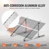 image:imageVEVOR 2 Sets Solar Panel Mounting Brackets  45Inch 0 to 90 Adjustable Tilt Mounts Support 100400W Solar Panels Lightweight Aluminum Brackets with Folding Tilt Legs for RV Boat OffGridSilverGray