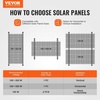 image:imageVEVOR 2 Sets Solar Panel Mounting Brackets  45Inch 0 to 90 Adjustable Tilt Mounts Support 100400W Solar Panels Lightweight Aluminum Brackets with Folding Tilt Legs for RV Boat OffGridSilverGray