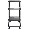 image:imageVEVOR 20U Open Frame Server Rack 2340 Adjustable Depth Free Standing or Wall Mount Network Server Rack 4 Post AV Rack with Casters Holds All Your Networking IT Equipment AV Gear Router Modem20U