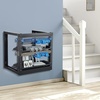 image:imageVEVOR 20U Open Frame Server Rack 2340 Adjustable Depth Free Standing or Wall Mount Network Server Rack 4 Post AV Rack with Casters Holds All Your Networking IT Equipment AV Gear Router Modem9U1