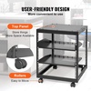 image:imageVEVOR 20U Open Frame Server Rack 2340 Adjustable Depth Free Standing or Wall Mount Network Server Rack 4 Post AV Rack with Casters Holds All Your Networking IT Equipment AV Gear Router Modem12U