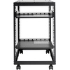 image:imageVEVOR 20U Open Frame Server Rack 2340 Adjustable Depth Free Standing or Wall Mount Network Server Rack 4 Post AV Rack with Casters Holds All Your Networking IT Equipment AV Gear Router Modem15U