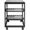 image:imageVEVOR 20U Open Frame Server Rack 2340 Adjustable Depth Free Standing or Wall Mount Network Server Rack 4 Post AV Rack with Casters Holds All Your Networking IT Equipment AV Gear Router Modem12U
