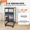 image:imageVEVOR 20U Open Frame Server Rack 2340 Adjustable Depth Free Standing or Wall Mount Network Server Rack 4 Post AV Rack with Casters Holds All Your Networking IT Equipment AV Gear Router Modem20U