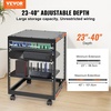 image:imageVEVOR 20U Open Frame Server Rack 2340 Adjustable Depth Free Standing or Wall Mount Network Server Rack 4 Post AV Rack with Casters Holds All Your Networking IT Equipment AV Gear Router Modem12U